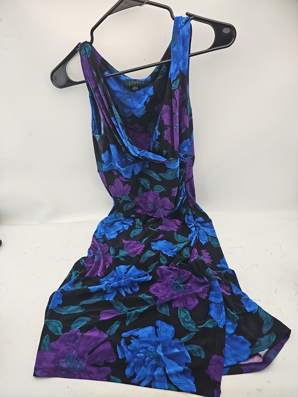 Lauren Ralph Lauren Blue Floral Midi Dress